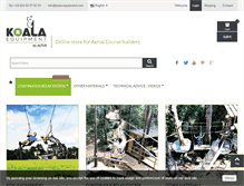 Tablet Screenshot of koala-equipment.com